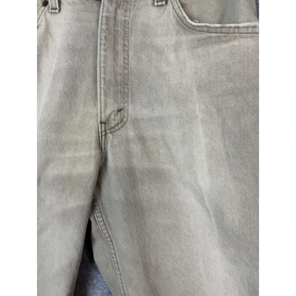 Vintage Levis 550 Relaxed Fit Mens Cream Jeans 34 Made In USA Orange Tab